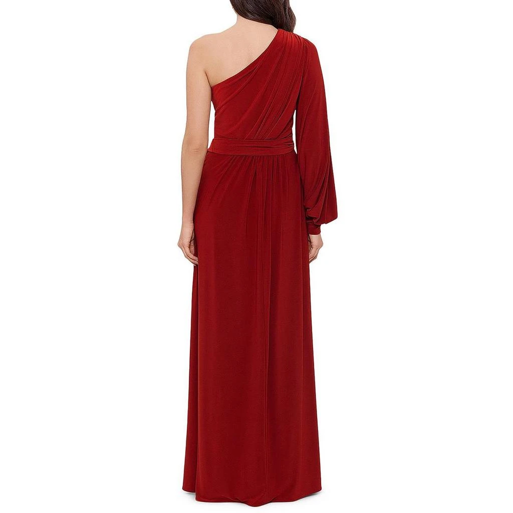商品AQUA|Womens Belted One Shoulder Evening Dress,价格¥552,第2张图片详细描述