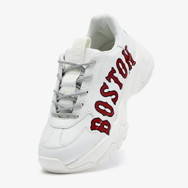 【享贝家】ZY- MLB BOSTON厚底增高休闲老爹鞋 男女同款 白色 3ASHC201N-43IVS ( 32SHC2-111-B-43I ) 商品