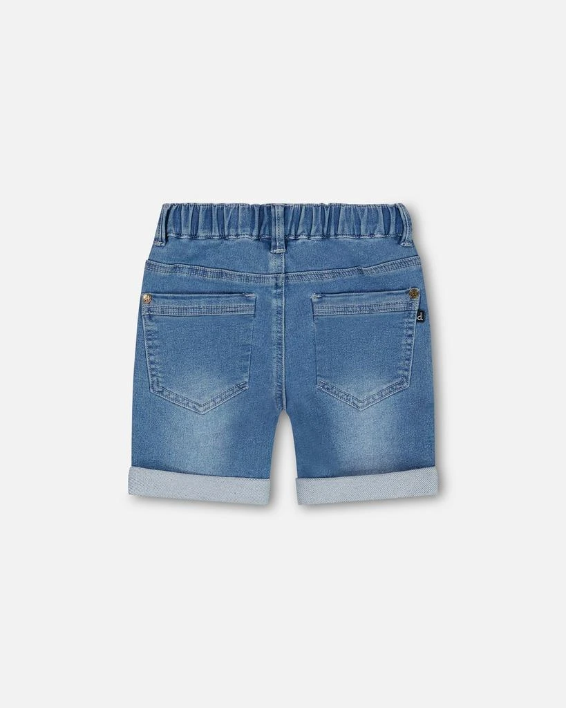 商品Deux par Deux|Light Blue Stretch Denim Short,价格¥413,第4张图片详细描述