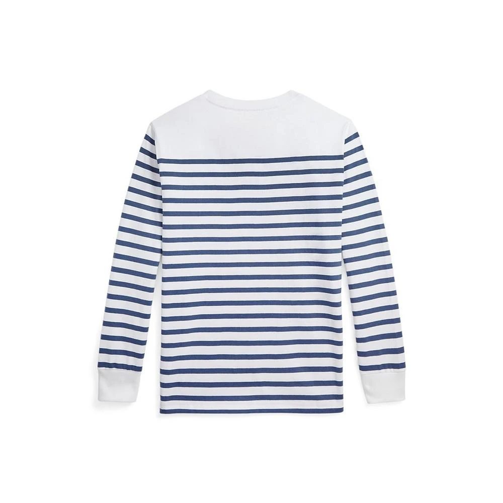 商品Ralph Lauren|Big Boys Striped Cotton Long-Sleeve T-shirt,价格¥261,第2张图片详细描述