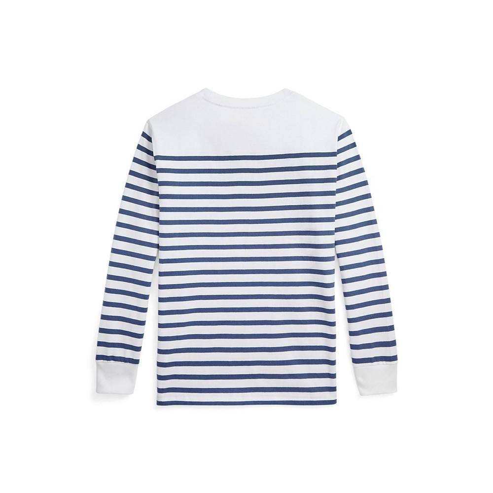 商品Ralph Lauren|Big Boys Striped Cotton Long-Sleeve T-shirt,价格¥313,第4张图片详细描述