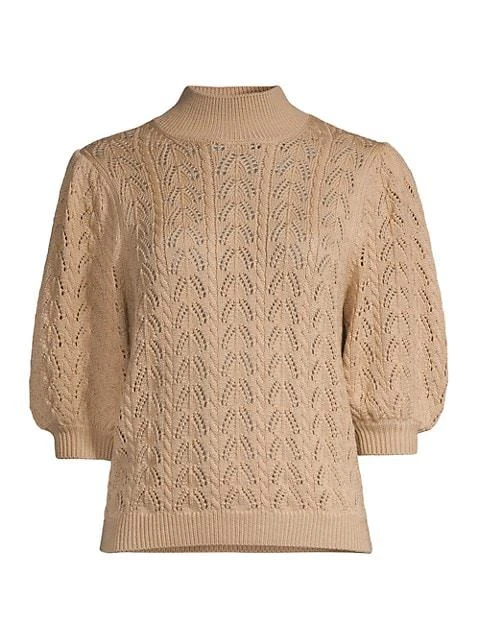 商品Elie Tahari|Merino Wool Puff Sleeve Sweater,价格¥389,第1张图片