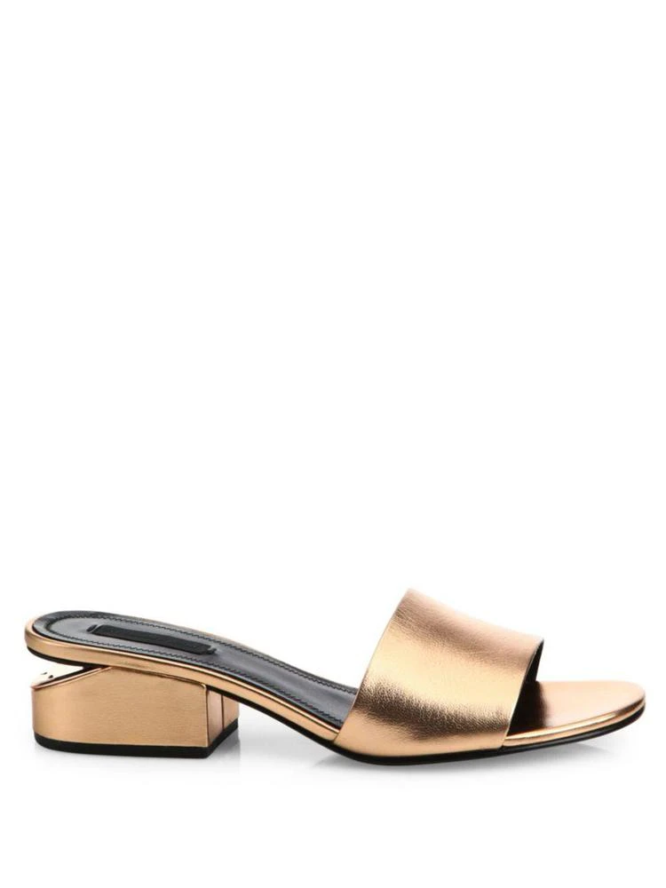 商品Alexander Wang|Lou Metallic Leather Sandals,价格¥1351,第5张图片详细描述