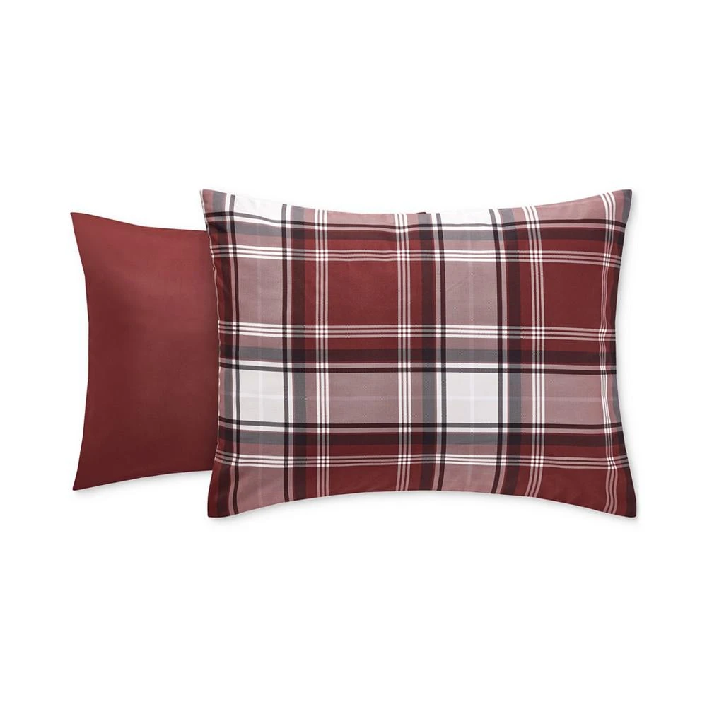 Red Oxford Plaid 8 Piece Reversible Comforter Set, Created for Macy's 商品