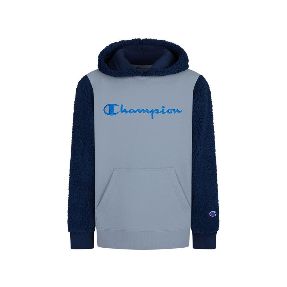 商品CHAMPION|Little Boys Colorblock Sherpa Hoodie,价格¥162,第3张图片详细描述