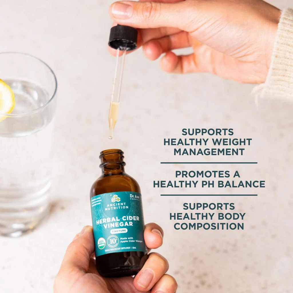 商品Ancient Nutrition|Herbal Apple Cider Vinegar | Tincture,价格¥189,第5张图片详细描述
