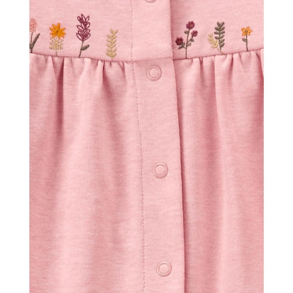 商品Carter's|Baby Girls Floral Snap Up Cotton Sleep and Play,价格¥80,第2张图片详细描述