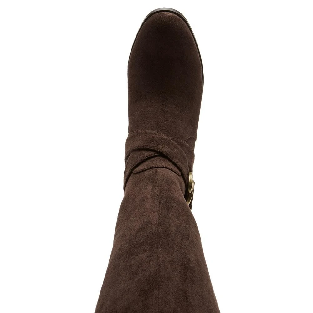 商品Anne Klein|Women's Maelie Knee High Microsuede Regular Calf Boots,价格¥657,第4张图片详细描述