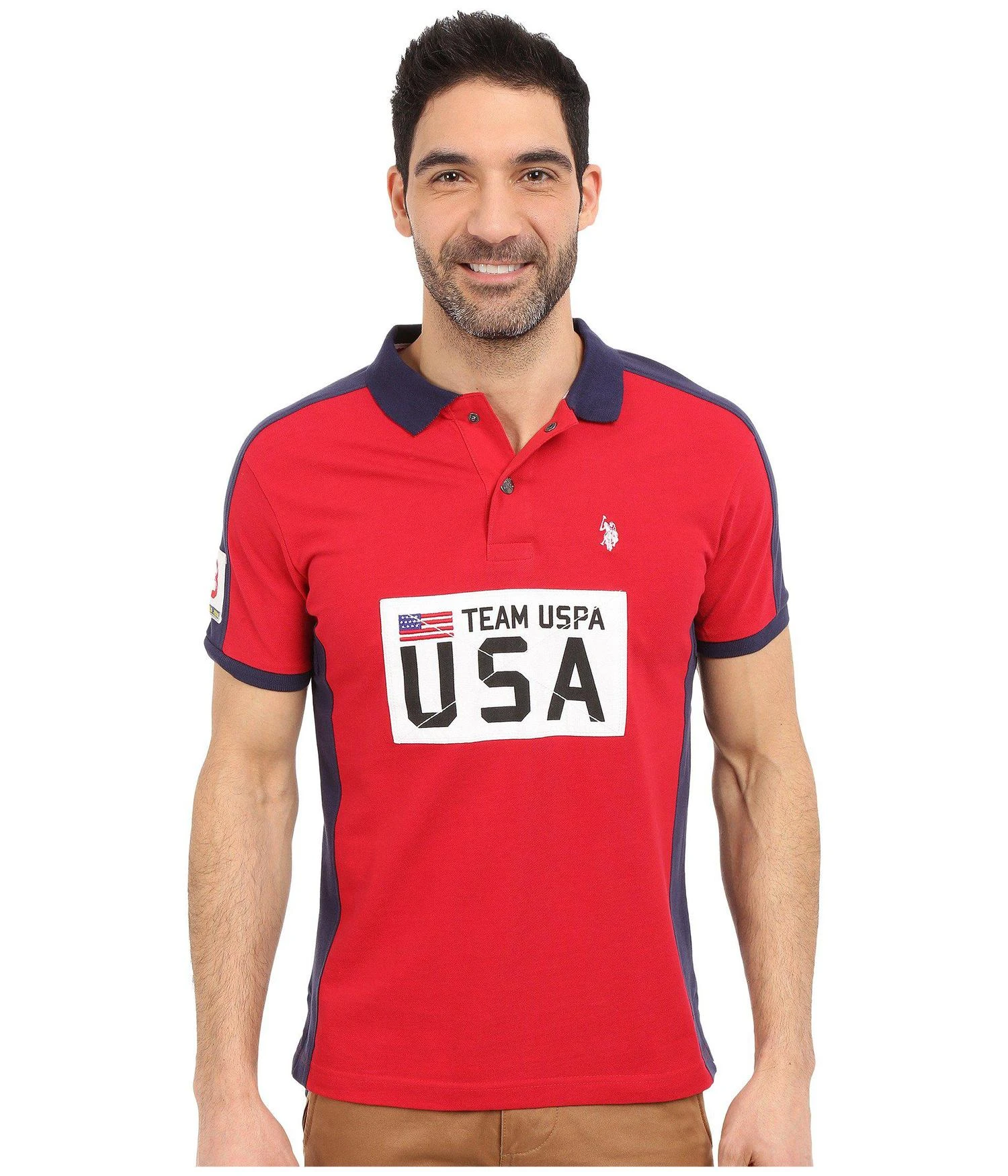 商品U.S. POLO ASSN.|Sporty Authentic Slim Fit Pique Polo Shirt,价格¥152,第1张图片