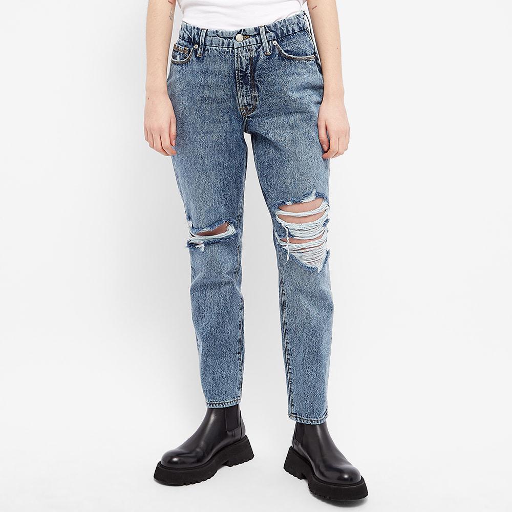 商品Good American|Good American Classic High Rise Slim Straight Jean,价格¥633,第5张图片详细描述