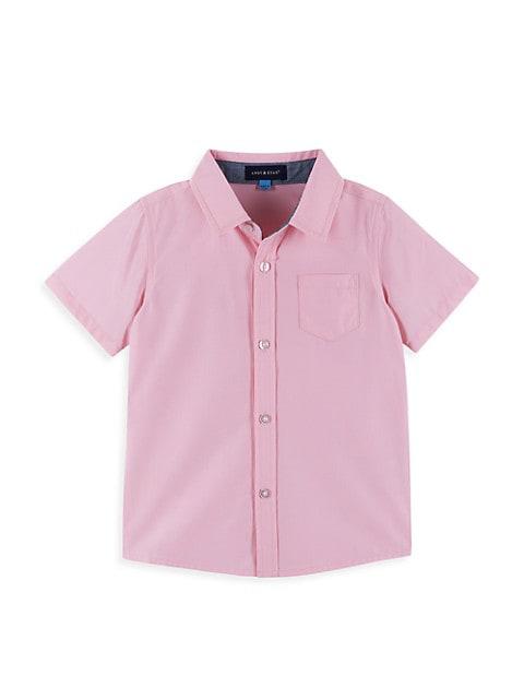 Baby Boy's 2-Piece Button-Up Shirt & Seersucker Shorts Set商品第3张图片规格展示