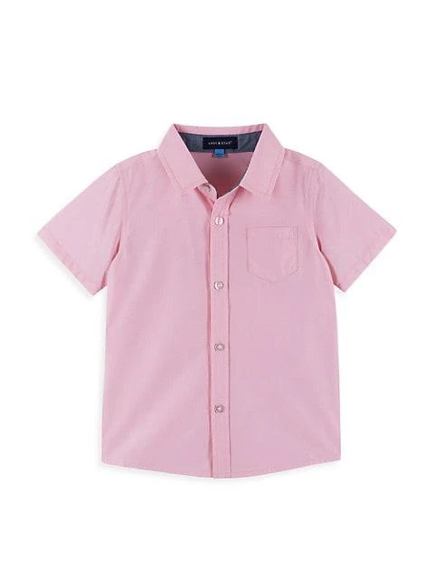 商品Andy & Evan|Baby Boy's 2-Piece Button-Up Shirt & Seersucker Shorts Set,价格¥218,第3张图片详细描述