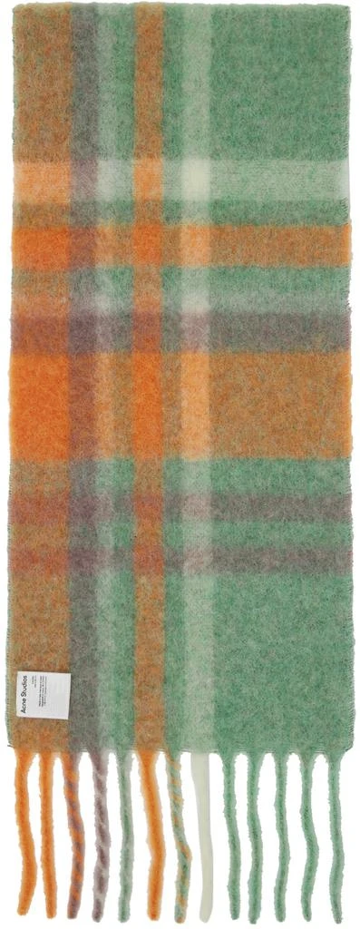 商品Acne Studios|Orange & Green Tartan Scarf,价格¥2386,第2张图片详细描述