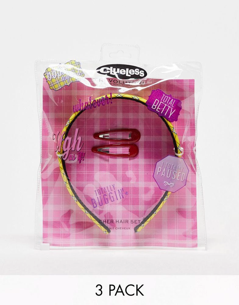 商品Revolution|Clueless x Revolution Cher Headband & Hair Clips - ASOS Exclusive,价格¥18,第1张图片