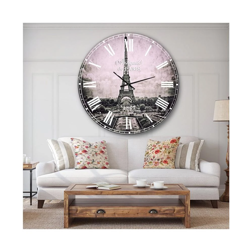 商品Designart|Vintage Oversized Metal Wall Clock - 36 x 36,价格¥1727,第3张图片详细描述