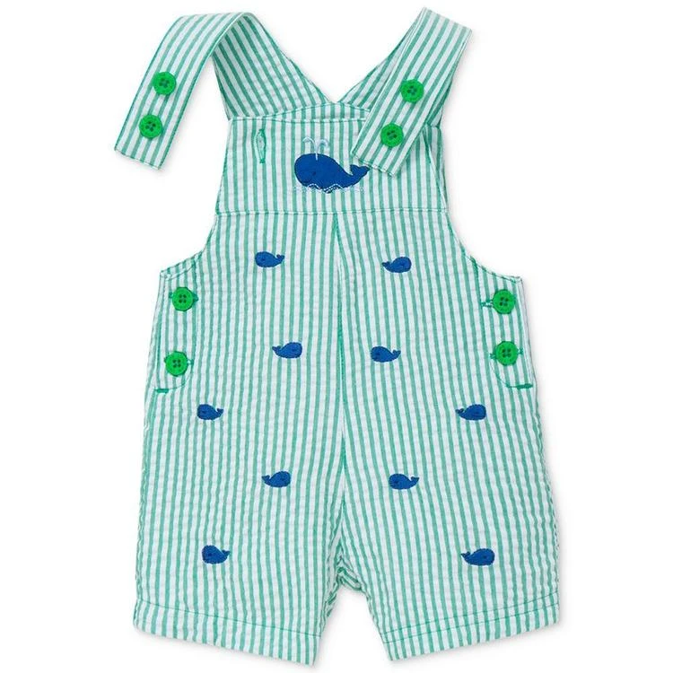 商品Little Me|2-Pc. Cotton Polo Shirt & Whales Overall Set, Baby Boys (0-24 months),价格¥180,第4张图片详细描述