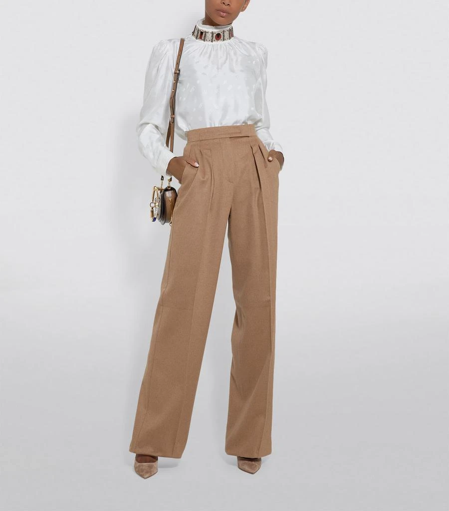 商品Max Mara|Camel Wide-Leg Trousers,价格¥5112,第4张图片详细描述