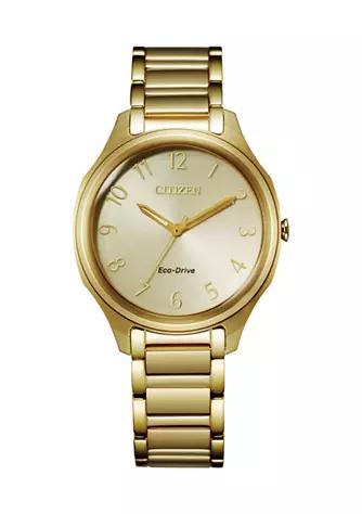 Citizen Drive Women's Gold Tone Stainless Steel Bracelet Watch商品第1张图片规格展示