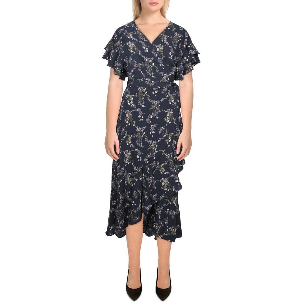 商品Max Studio|Max Studio Womens Floral Hi-Low Wrap Dress,价格¥122,第2张图片详细描述