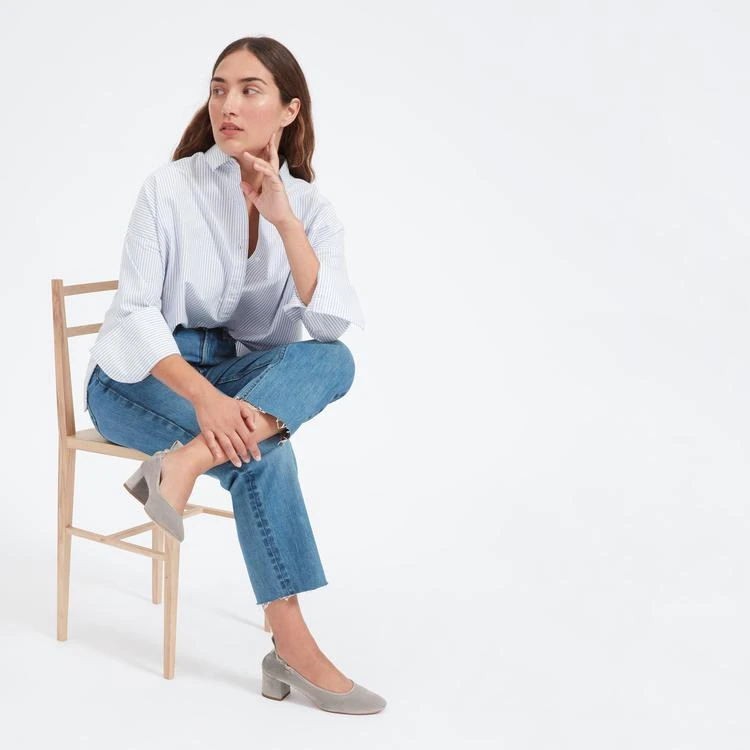 商品Everlane|The Day Heel 丝绒粗跟鞋,价格¥803,第5张图片详细描述