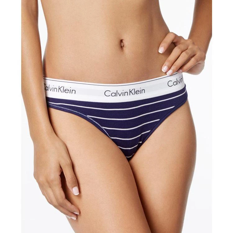 商品Calvin Klein|Modern Cotton Logo-Waist Thong QF4120,价格¥89,第1张图片