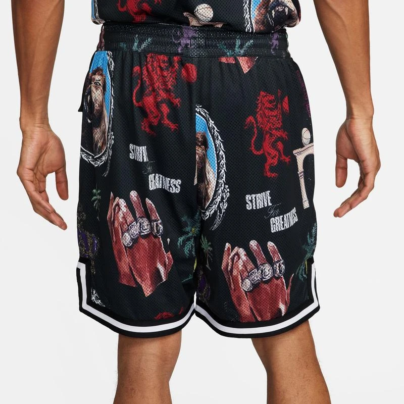 商品NIKE|Nike LJ Dri-FIT DNA 8 Inch Shorts - Men's,价格¥564,第2张图片详细描述