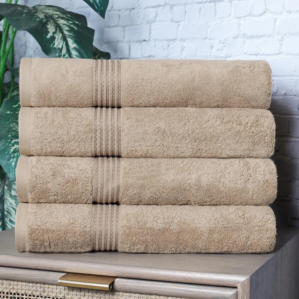 Classic Cotton Absorbent and Quick-Drying 4-Piece Bath Towel Set 商品