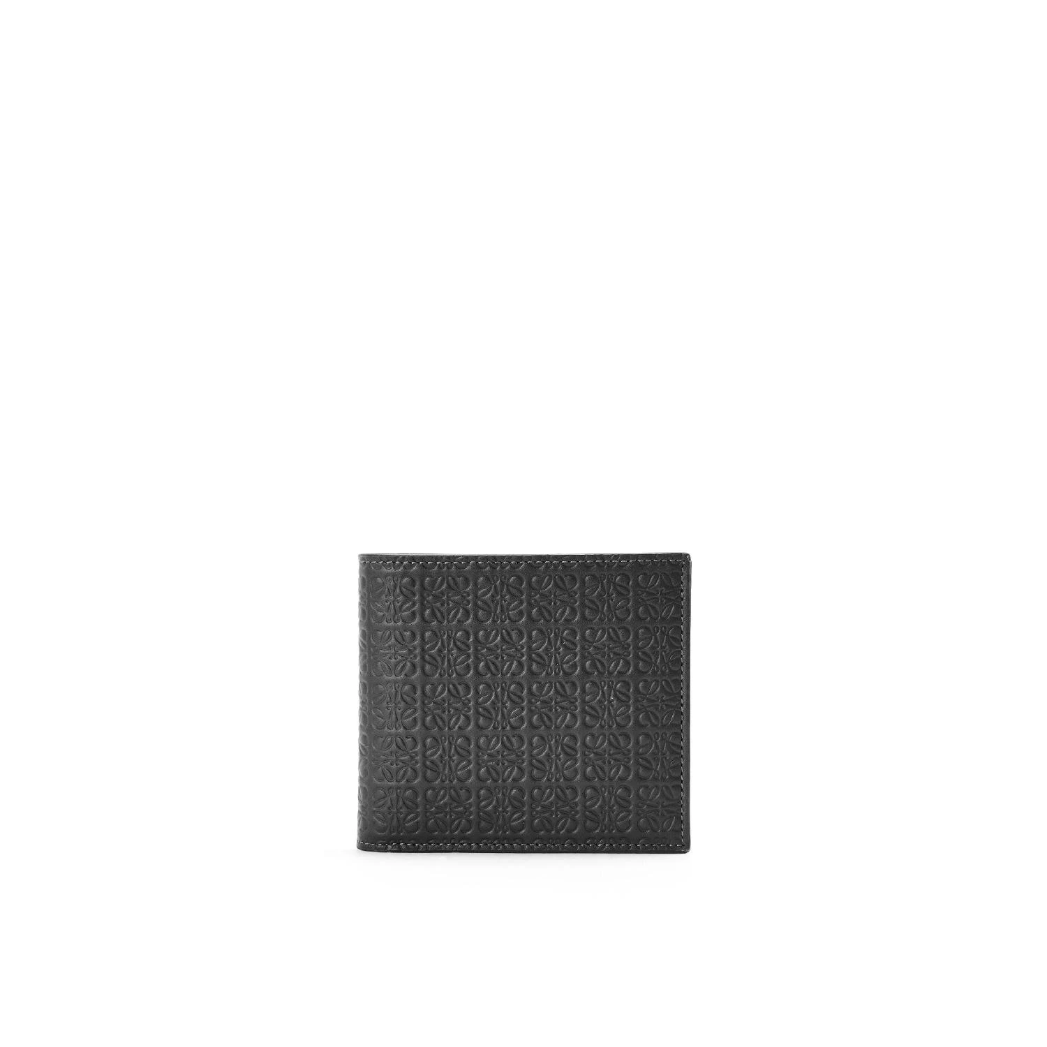 商品Loewe|包邮包税【预售7天发货】 LOEWE罗意威 23秋冬 男士 零钱包 Repeat bifold coin wallet in embossed silk calfskin C499501X01-1100,价格¥3718,第1张图片