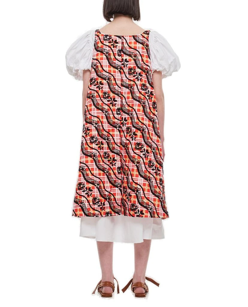 商品CHOPOVA LOWENA|Chopova Lowena Layered Effect Puff Sleeved Midi Dress,价格¥5173,第2张图片详细描述