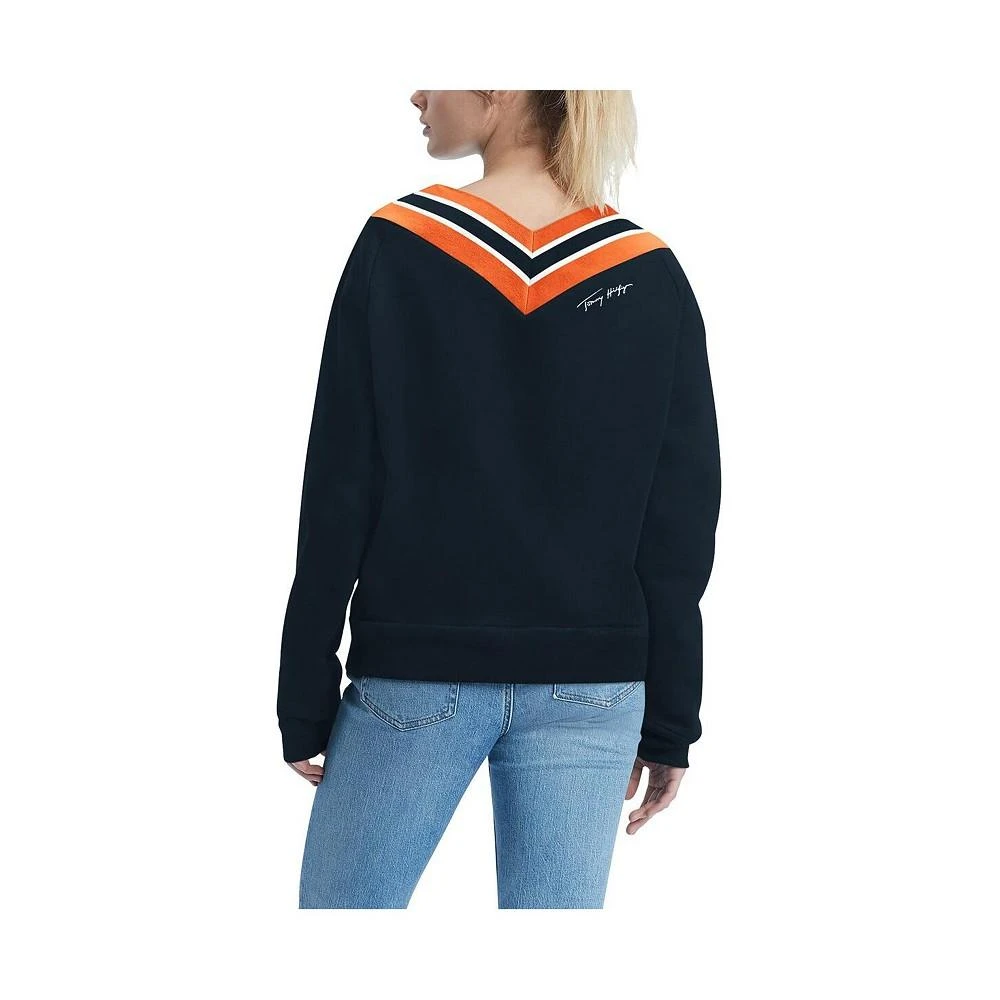 商品Tommy Hilfiger|Women's Navy Chicago Bears Heidi V-Neck Pullover Sweatshirt,价格¥625,第2张图片详细描述