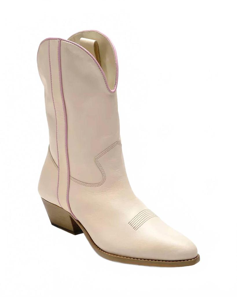 Botas de senhora Borderline estilo western na cor gesso. image 2