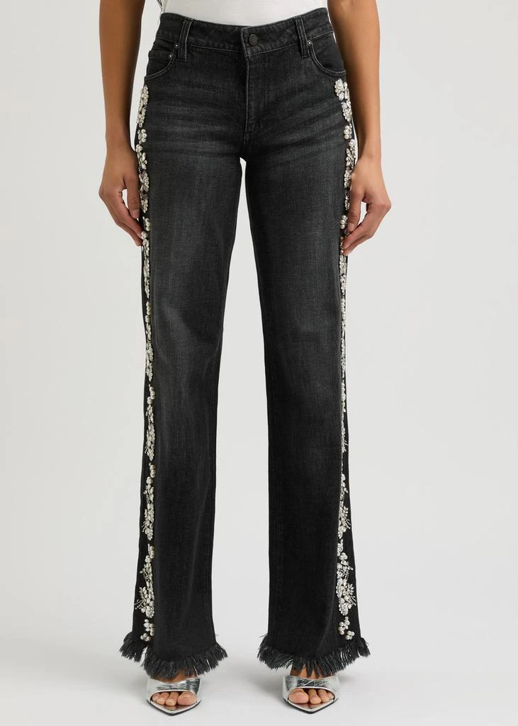 商品Alice + Olivia|Roxie embellished straight-leg jeans,价格¥7002,第2张图片详细描述