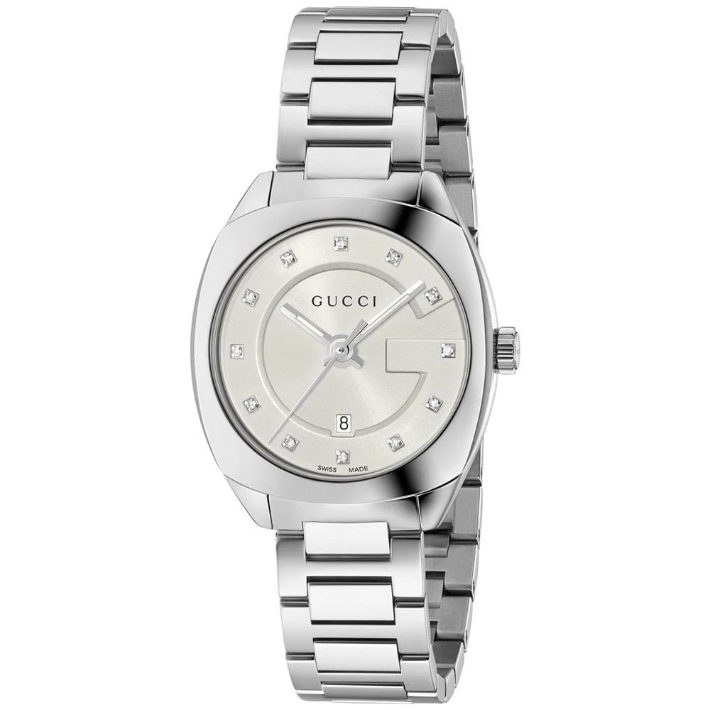 商品Gucci|GG2570 Diamond Accent Stainless Steel Bracelet Watch 29mm,价格¥13297,第1张图片