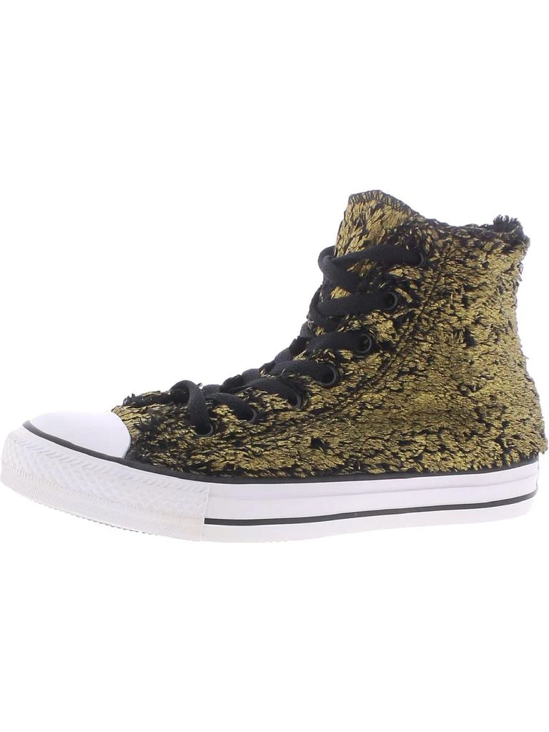 商品Converse|Chuck Taylor Hi Womens Faux Fur High Top Casual and Fashion Sneakers,价格¥232,第1张图片