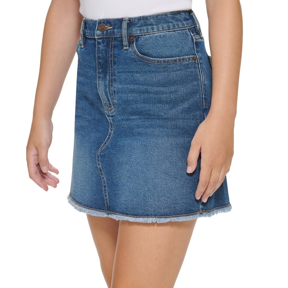 Women's A-Line Denim Mini Skirt商品第3张图片规格展示
