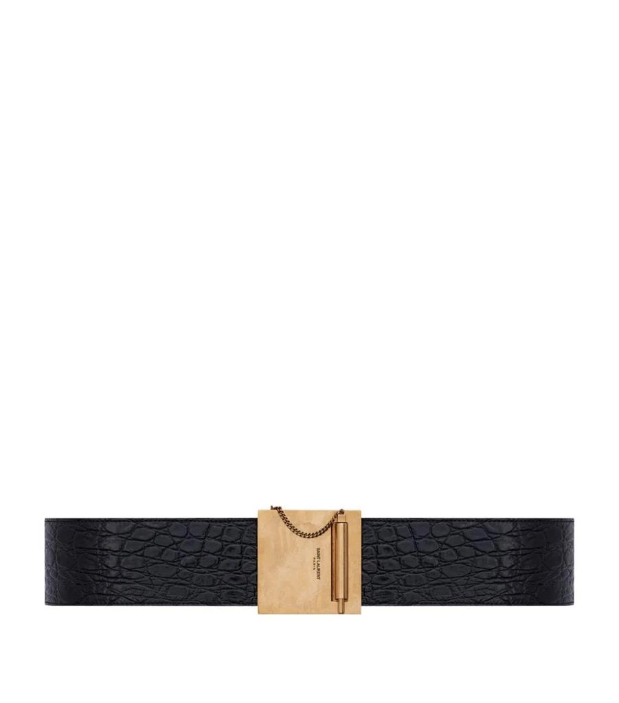 商品Yves Saint Laurent|Leather Belt,价格¥5676,第1张图片