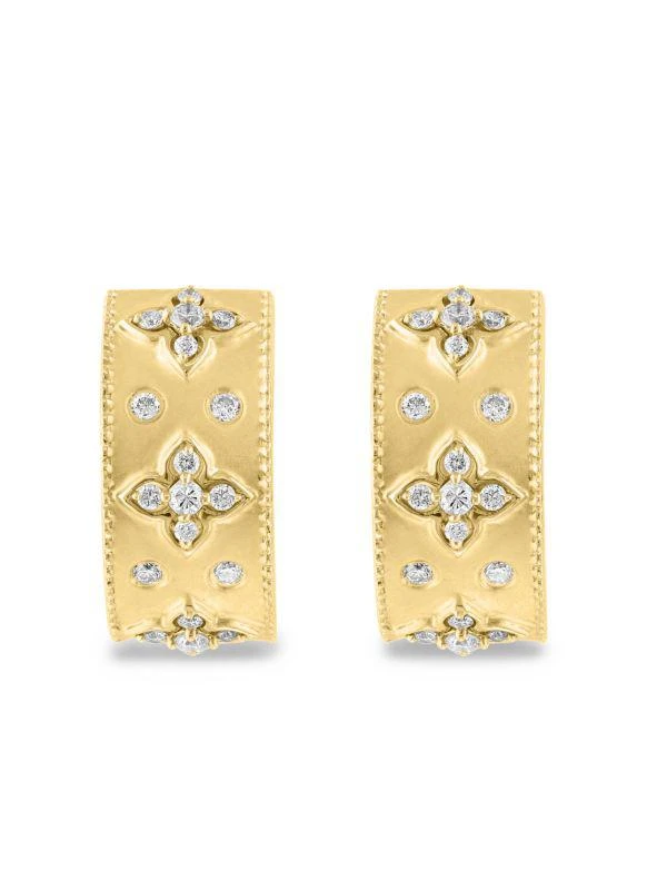 商品Effy|14K Yellow Gold & 0.33 TCW Diamond Huggie Earrings,价格¥15742,第2张图片详细描述