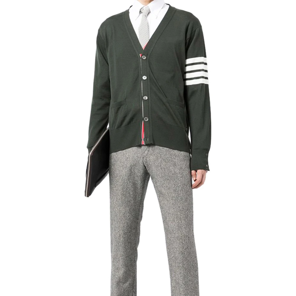 THOM BROWNE 绿色男士针织衫/毛衣 MKC002A-Y1014-320 商品