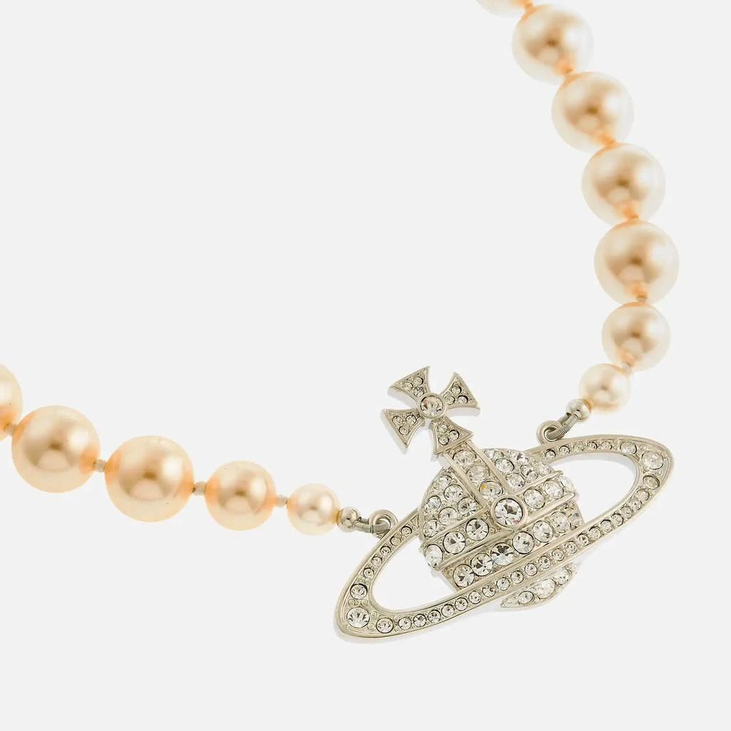 商品Vivienne Westwood|Vivienne Westwood Bas Relief Silver-Tone, Faux Pearl and Crystal Choker,价格¥1961,第2张图片详细描述