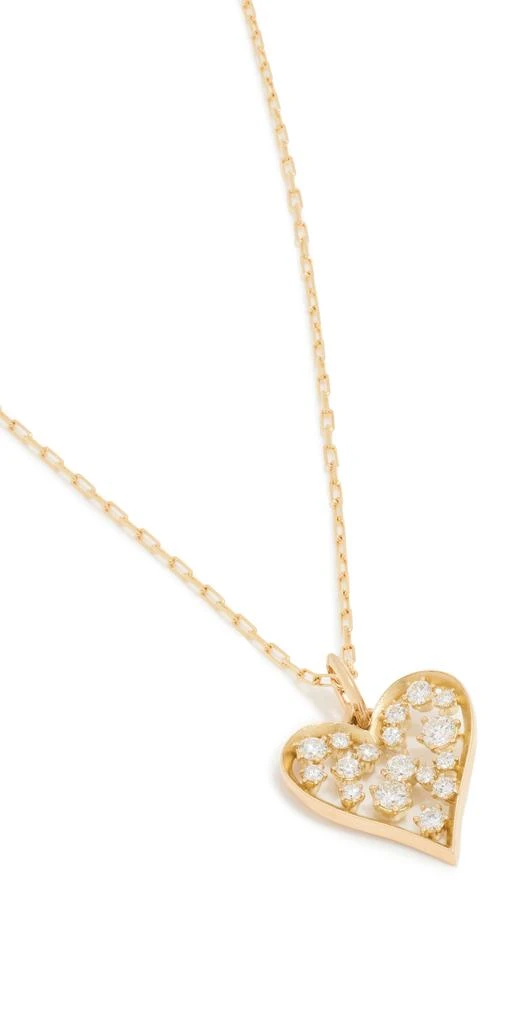 商品Jade Trau|Jade Trau 18k Margot 心形吊坠和链条项链,价格¥58085,第1张图片