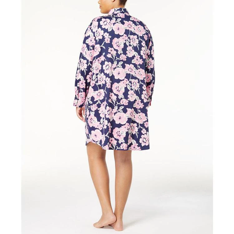 商品Ralph Lauren|Plus Size Printed Sateen Sleepshirt,价格¥147,第2张图片详细描述