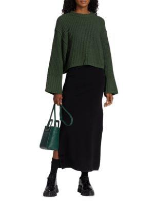 Boxy Cropped Rib Sweater商品第7张图片规格展示