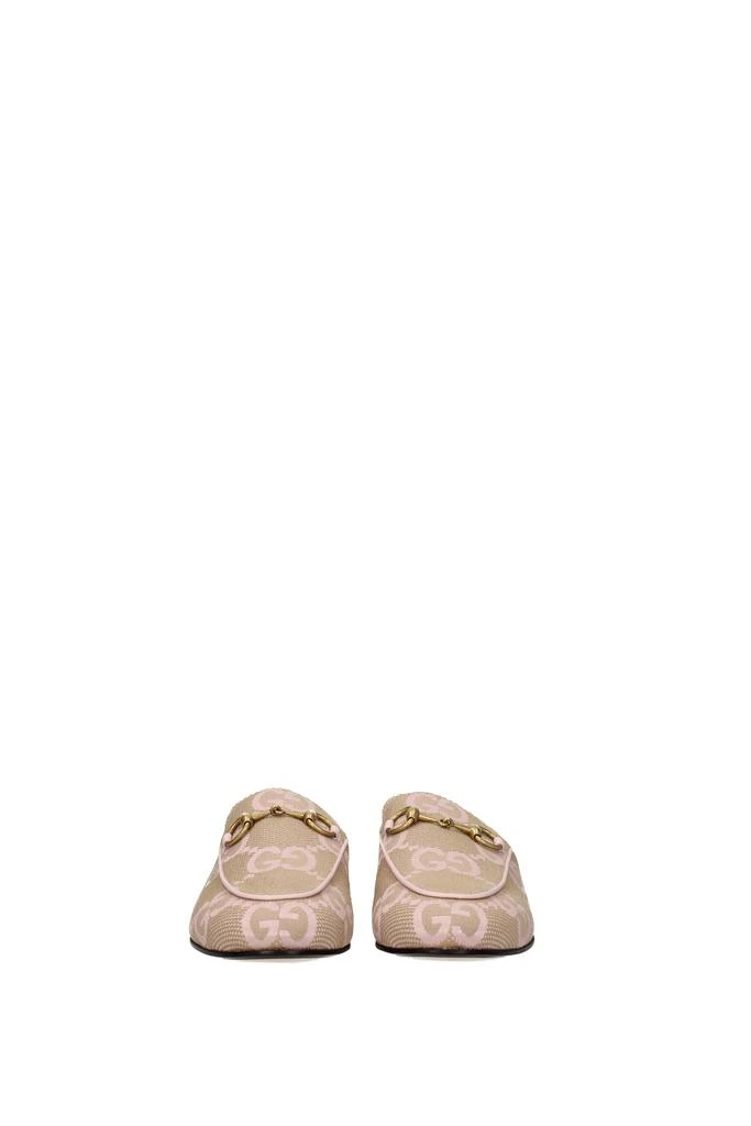商品Gucci|Slippers and clogs princetown Fabric Beige Soft Pink,价格¥4088,第3张图片详细描述