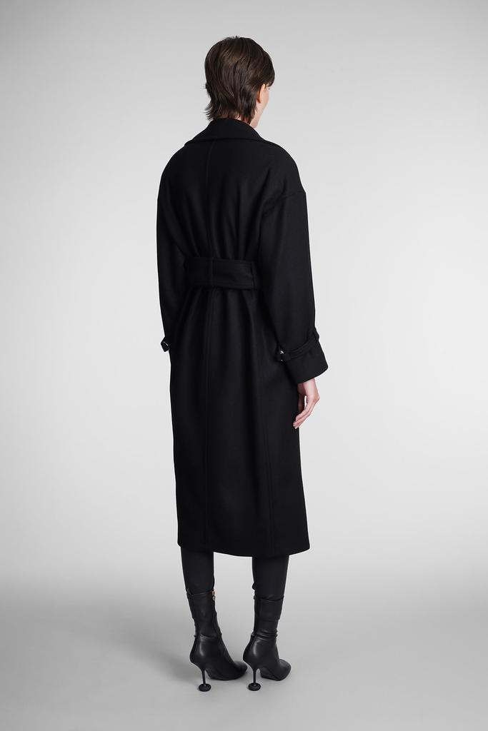 IRO Kealia Coat In Black Wool商品第3张图片规格展示