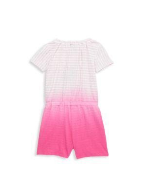 Little Girl’s Ombré Striped Romper商品第2张图片规格展示