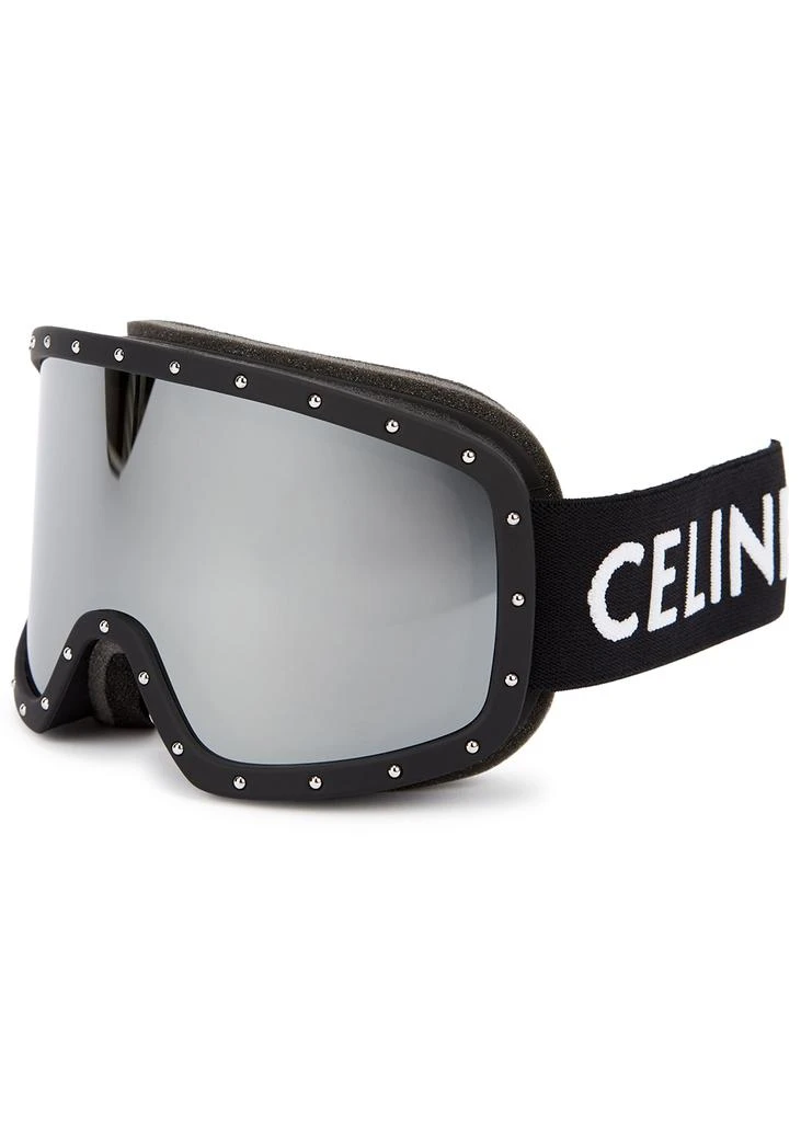 商品Celine|Black studded mirrored ski goggles,价格¥4912,第1张图片