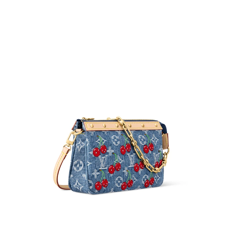 商品Louis Vuitton|LV/路易威登 女士蓝色牛仔布单肩包,价格¥21146,第5张图片详细描述