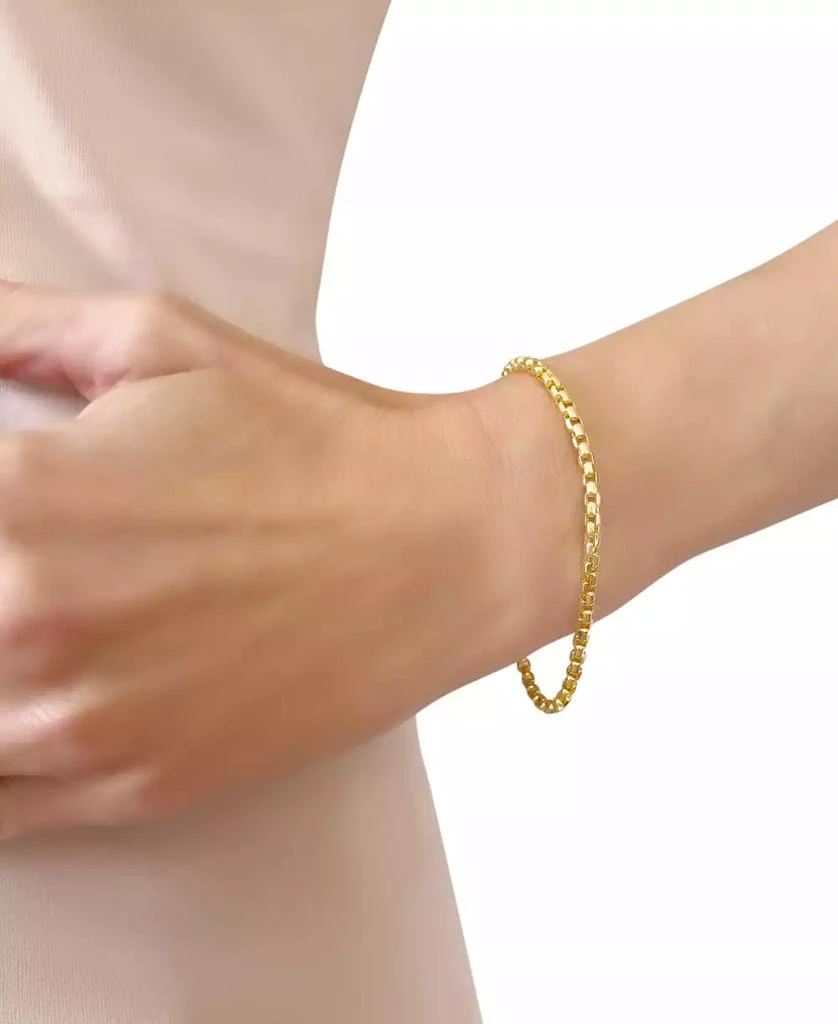 商品Macy's|Wheat Link Chain Bracelet in 14k Gold,价格¥13113,第2张图片详细描述