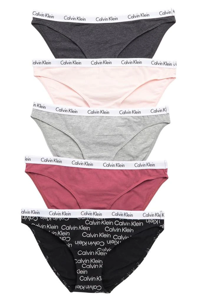 商品Calvin Klein|Logo Bikini - Pack of 5,价格¥211,第1张图片
