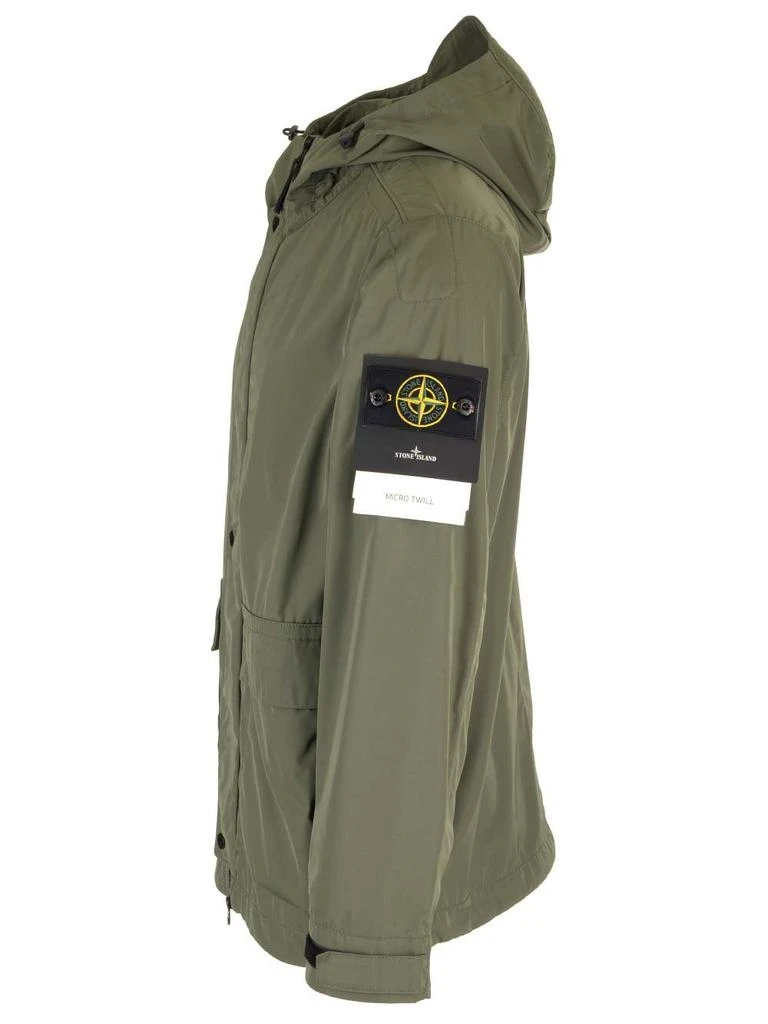 商品Stone Island|Stone Island Logo Patch Hooded Jacket,价格¥4829,第3张图片详细描述